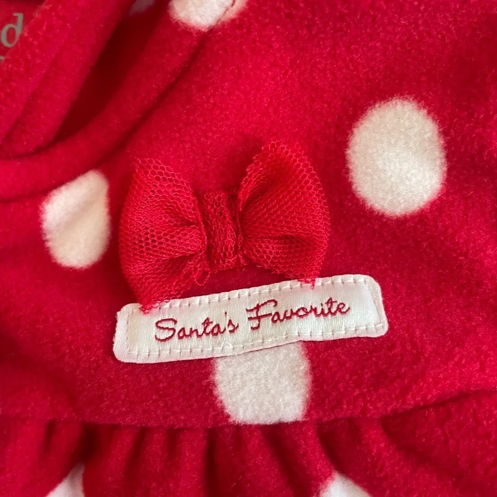 Santa’s Favorite Carter's Red and White Polka Dot Hooded Jacket